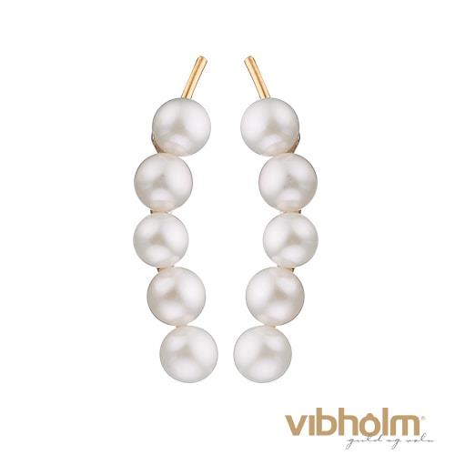 Christina Jewelry & Watches Pearls crawler i forgyldt sølv 672-G02