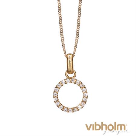 Christina Jewelry & Watches Topaz Circle halskæde i forgyldt sølv 680-G06