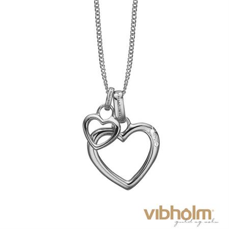 Christina Jewelry & Watches Open Mother Hearts halskæde i sterlingsølv 680-S13