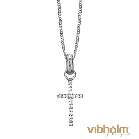 Christina Jewelry & Watches Topaz Cross halskæde i sterlingsølv 680-S15