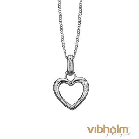 Christina Jewelry & Watches Open Heart halskæde i sterlingsølv 680-S20