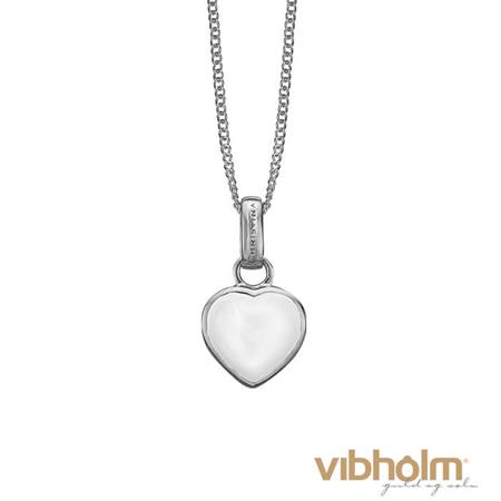 Christina Jewelry & Watches Pearl Heart halskæde i sterlingsølv 680-S25