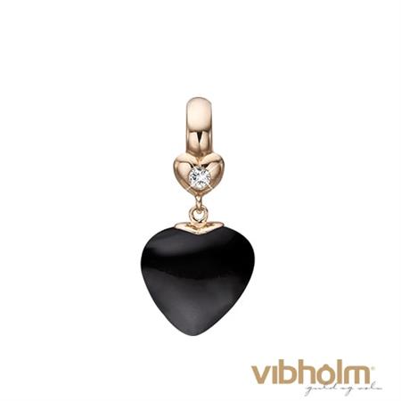 Christina Jewelry & Watches Black Dream Charm i 14 karat guld 691-RG02BL