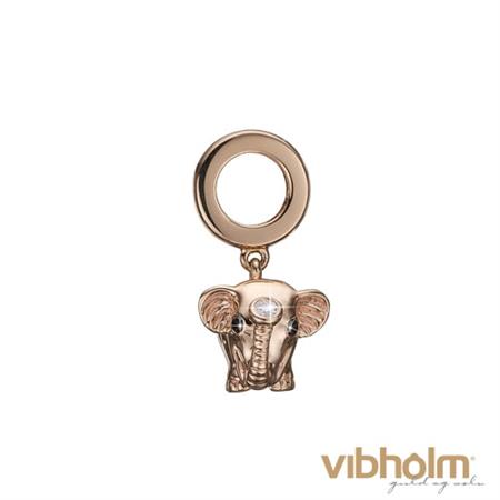 Christina Jewelry & Watches Diamond Elephant Charm i 14 karat guld 691-RG07