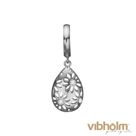 Christina Jewelry & Watches Magic Flowers Charm i 14 karat hvidguld 691-WG04