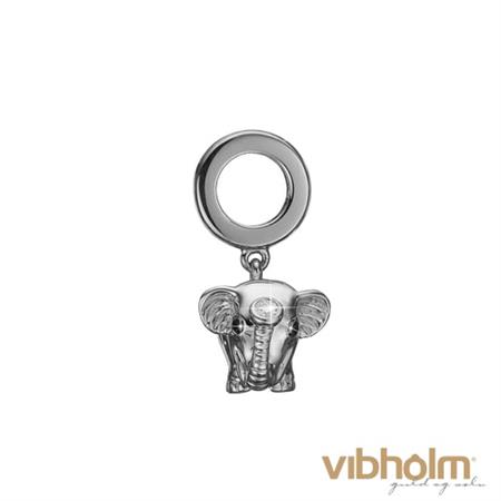 Christina Jewelry & Watches Diamond Elephant Charm i 14 karat hvidguld 691-WG07