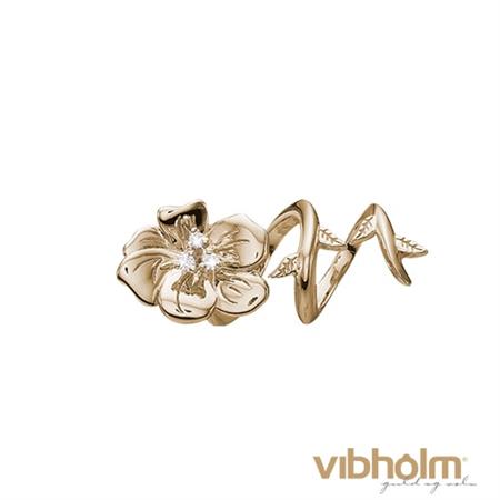Christina Jewelry & Watches Diamond Flower Charm i 14 karat guld 693-RG14