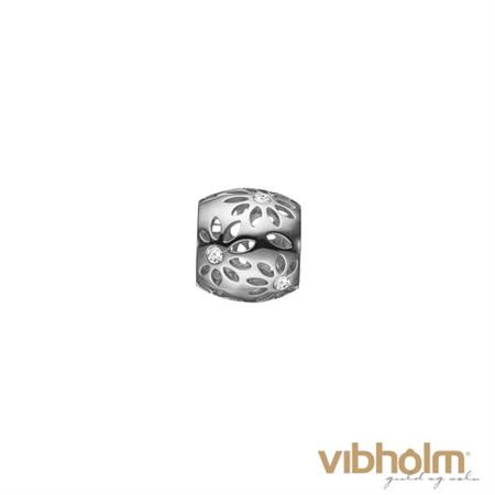 Christina Jewelry & Watches Sparkling Flowers Charm i 14 karat hvidguld 693-WG10