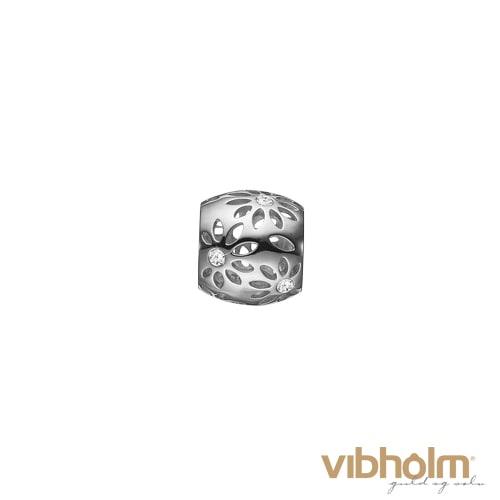 Christina Jewelry & Watches Sparkling Flowers Charm i 14 karat hvidguld 693-WG10