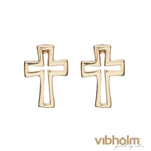 Christina Jewelry & Watches Crosses Ørestikker i forgyldt sølv 671-G23