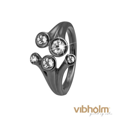Christina Jewelry & Watches Topaz Fountain ring i ruthineret sterling sølv med topas