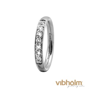 Christina Jewelry & Watches Topaz Queen ring i sterling sølv med facetterede topas