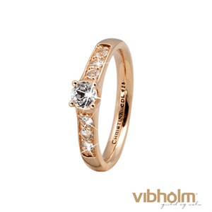 Christina Jewelry & Watches Topaz Princess ring i forgyldt sterling sølv med facetterede topas