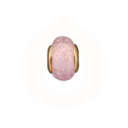Christina Jewelry & Watches - Bubbly Pink Globe Charm - forgyldt sølv 623-G172
