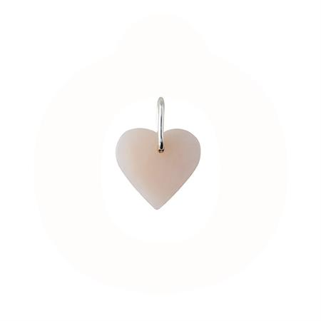 DESIGN LETTERS - Opal Heart charm - sterlingsølv 90301001PINK