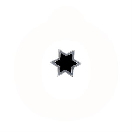DESIGN LETTERS - Enamel Star charm - sterlingsølv 90302001BLACK