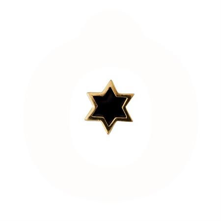 DESIGN LETTERS - Enamel Star charm - forgyldt sterlingsølv 90302002BLACK