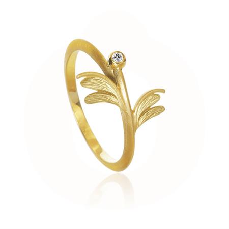 Dulong Fine Jewelry - Aura Sway Ring - 18 karat guld m/brillant AUR3-A1250