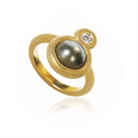 Dulong Fine Jewelry - Glory Balloon Ring - 18 karat guld m/brillant GLY3-A2030