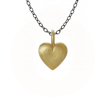 Dulong Fine Jewelry - Heart Halskæde - guld/oxideret sølv HEA5-A1050-47