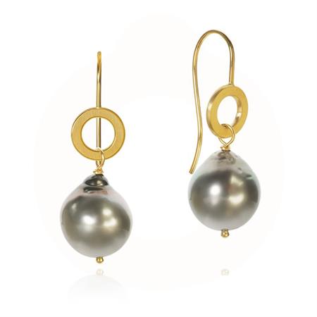 Dulong Fine Jewelry - Ocean Perle øreringe - 18 kt. guld OCE1-A1108