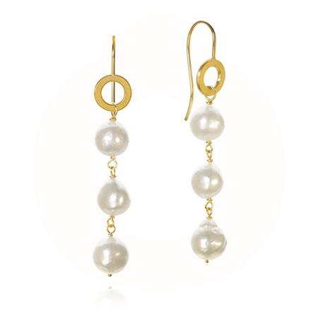Dulong Fine Jewelry - Ocean Perle øreringe - 18 kt. guld OCE1-A1377