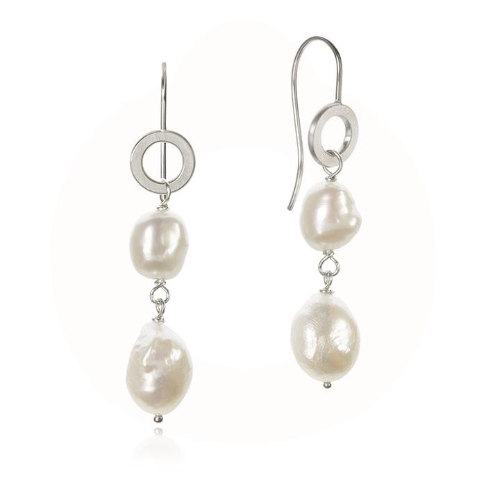 Dulong Fine Jewelry - Ocean Perle øreringe - Sterlingsølv OCE1-F1207