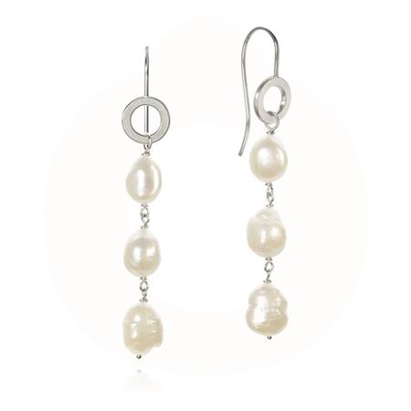 Dulong Fine Jewelry - Ocean Perle øreringe - Sterlingsølv OCE1-F1307