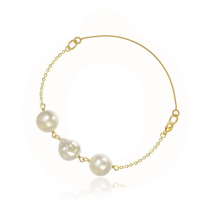 Dulong Fine Jewelry - Ocean Perle Armbånd - 18 kt. guld OCE4-A1377
