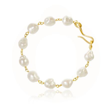 Dulong Fine Jewelry - Grand Ocean Perle Armbånd - 18 kt. guld OCE4-A1177