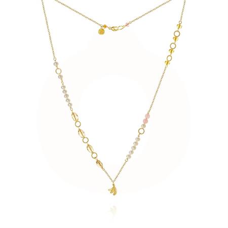 Dulong Fine Jewelry - Piccolo Mellow Aura halskæde - guld M/ædelsten - PIC5-A1138-43
