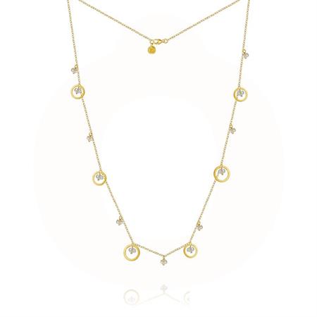 Dulong Fine Jewelry - Piccolo Halskæde - 18 kt. guld m/Safir PIC5-A1145