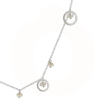 Dulong Fine Jewelry - Piccolo Halskæde - sterlingsølv m/Safir PIC5-F1145