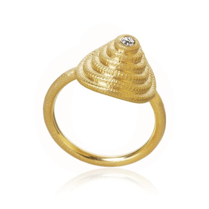 Dulong Fine Jewelry - Thera Ring - 18 karat guld m/brillant THE4-A1050