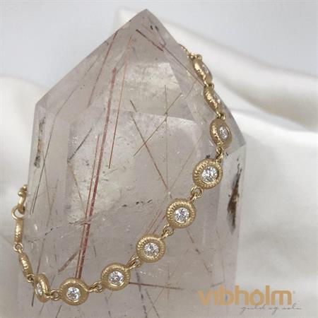 Dulong Fine Jewelry - Glory armbånd - 18 kt. guld m/brillanter GLY4-A1050