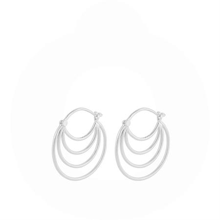 Pernille Corydon - Silhouette øreringe - sølv E-666-s