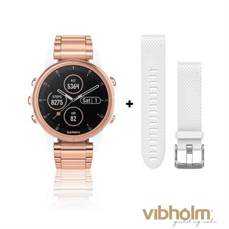 Garmin - Fenix 5S Plus Smartwatch - rustfrit stål 010-01987-11