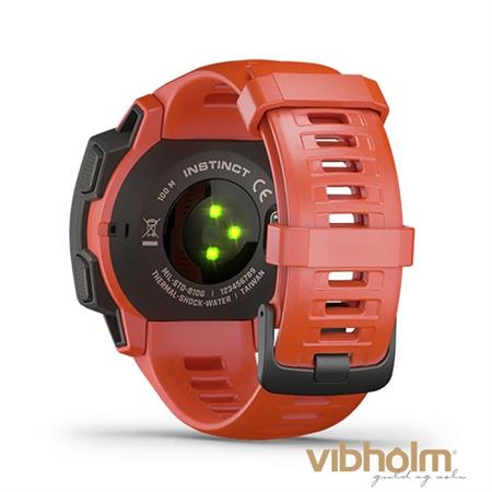 Garmin - Instinct GPS Flame Red Smartwatch 010-02064-02