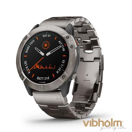 Garmin - Fēnix 6X - Pro Solar Smartwatch - Titanium 010-02157-24