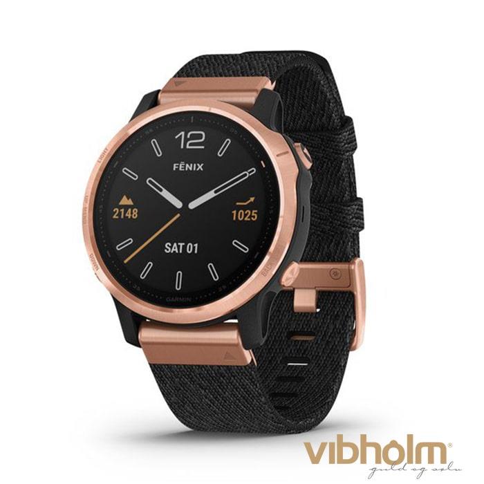 Garmin - Fēnix 6 - Pro og Sapphire Smartwatch - rosaguldfarvet og polymer 010-02159-37