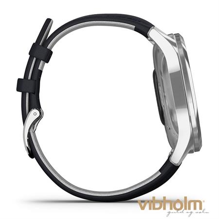 Garmin - Vívomove Luxe Ur - stål/læderrem 010-02241-00
