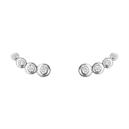 Georg Jensen - Aurora small earcuffs i 18 karat hvidguld m/diamanter 10011893