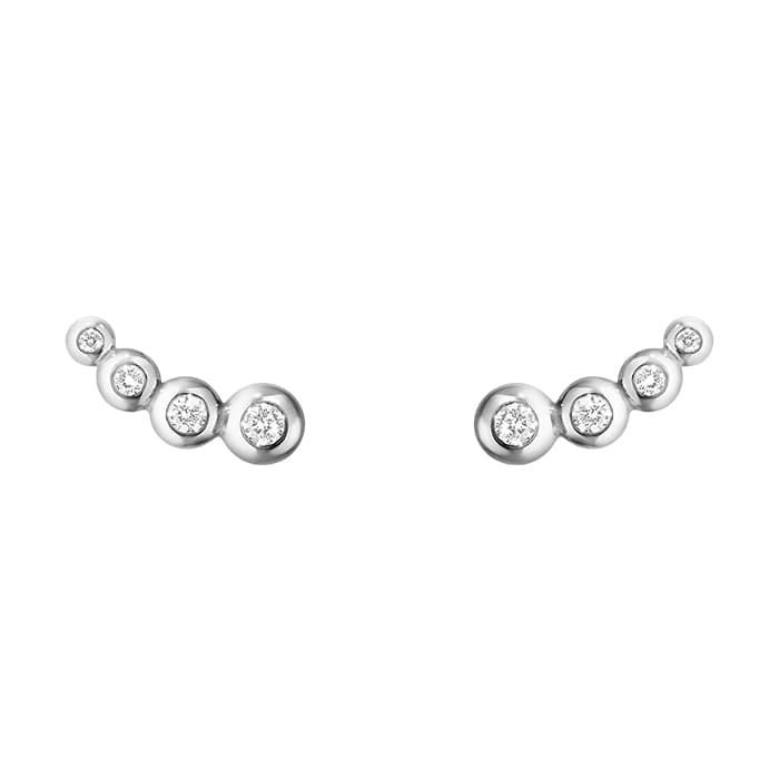 Georg Jensen - Aurora small earcuffs i 18 karat hvidguld m/diamanter 10011893