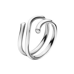 Georg Jensen Magic Ring i 18 karat hvidguld med brillanter 3569760
