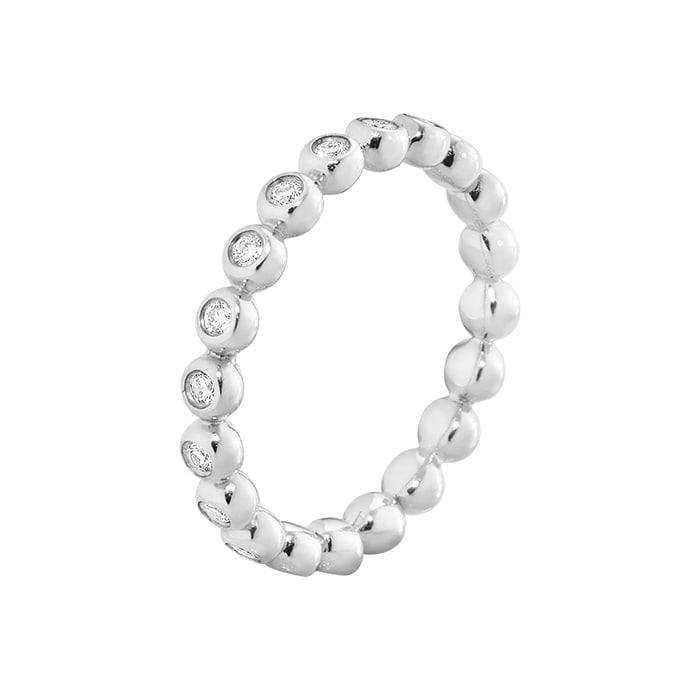 Georg Jensen - Aurora Ring - 18 karat hvidguld m/brillantslebne diamanter 3572560
