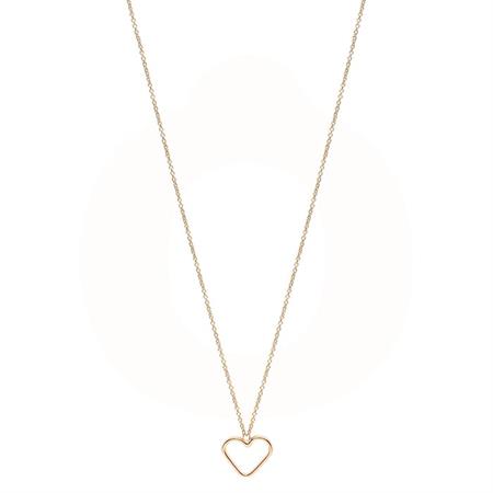 Vibholm - Gold Collection 14 karat guld halskæde med åbent hjerte VH-600-585