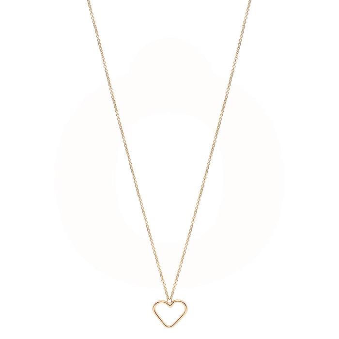 Vibholm - Gold Collection 14 karat guld halskæde med åbent hjerte VH-600-585