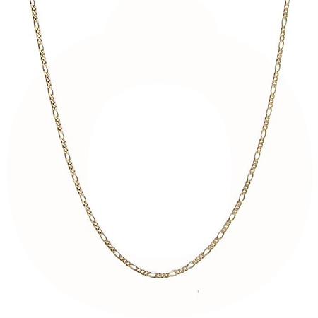 Jeberg Jewellery - Figaro halskæde - forgyldt sterlingsølv 4518-80-gold