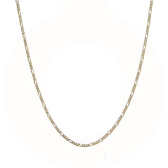 Jeberg Jewellery - Figaro halskæde - forgyldt sterlingsølv 4518-80-gold
