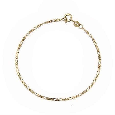 Jeberg Jewellery - Figaro Armbånd  - forgyldt sterlingsølv 4518-gold